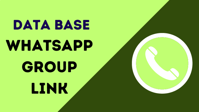 Data Base WhatsApp Group Link