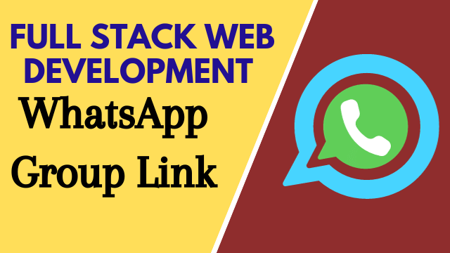 Full Stack Web Development WhatsApp Group Link