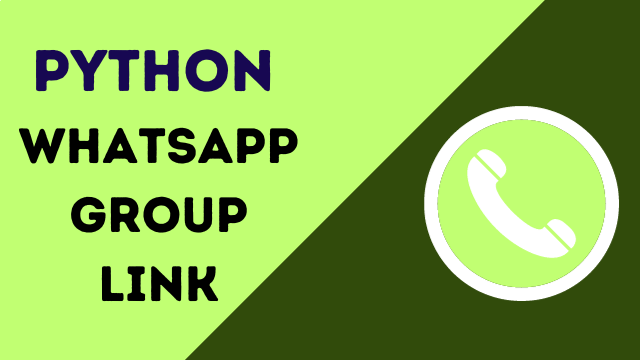 Python WhatsApp Group Link