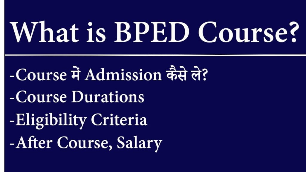 BPED Course