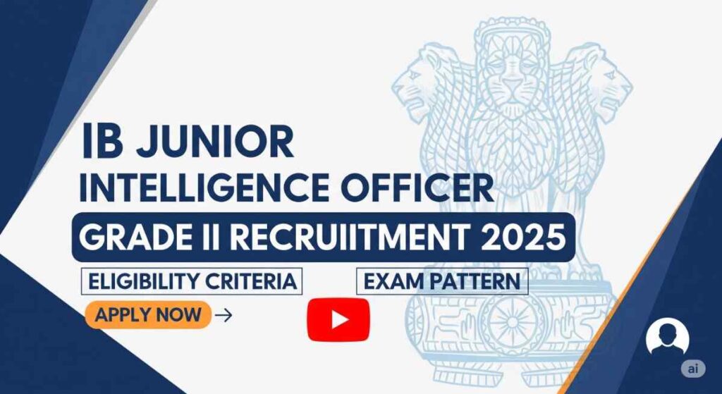 IB Junior Intelligence Officer Grade II Recruitment 2025