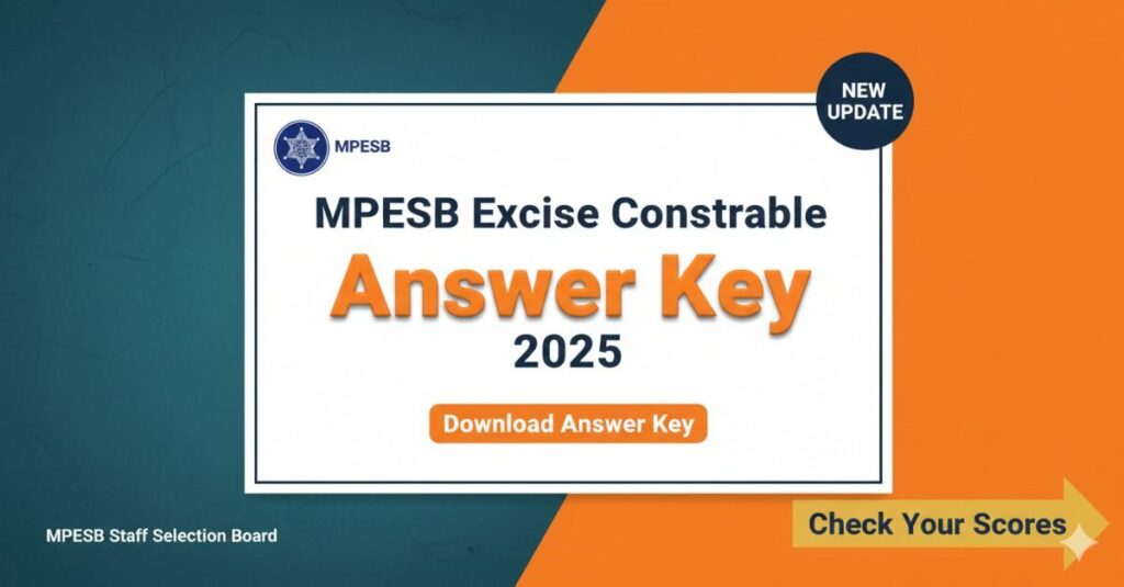 MPESB Excise Constable Answer Key 2025