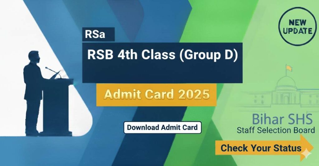 RSSB 4th Class (Group D) Admit Card 2025