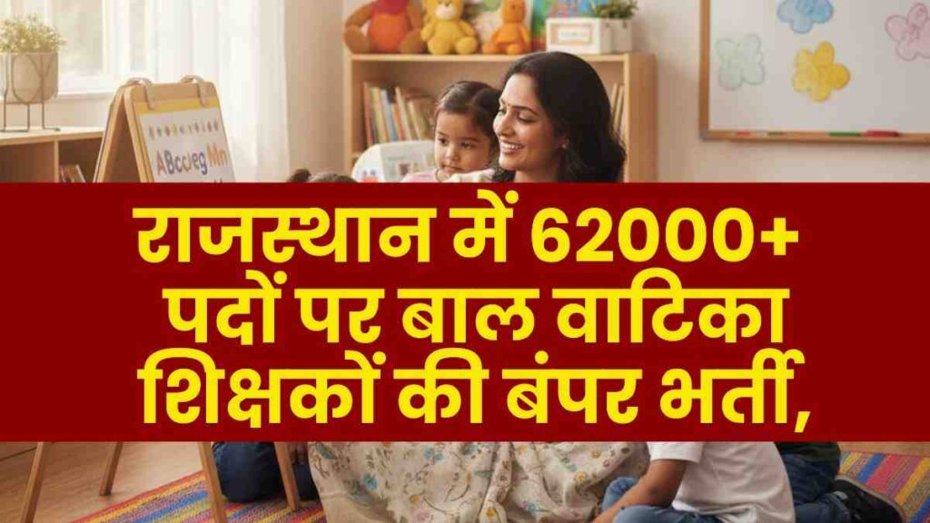Rajasthan ECCE Vacancy 2026